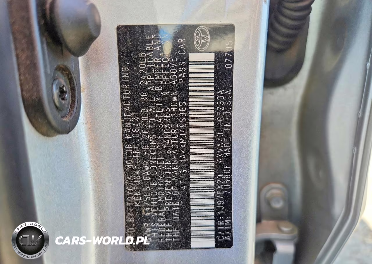 2021 Toyota Camry Se VIN:4T1G11AKXMU495965 - 13