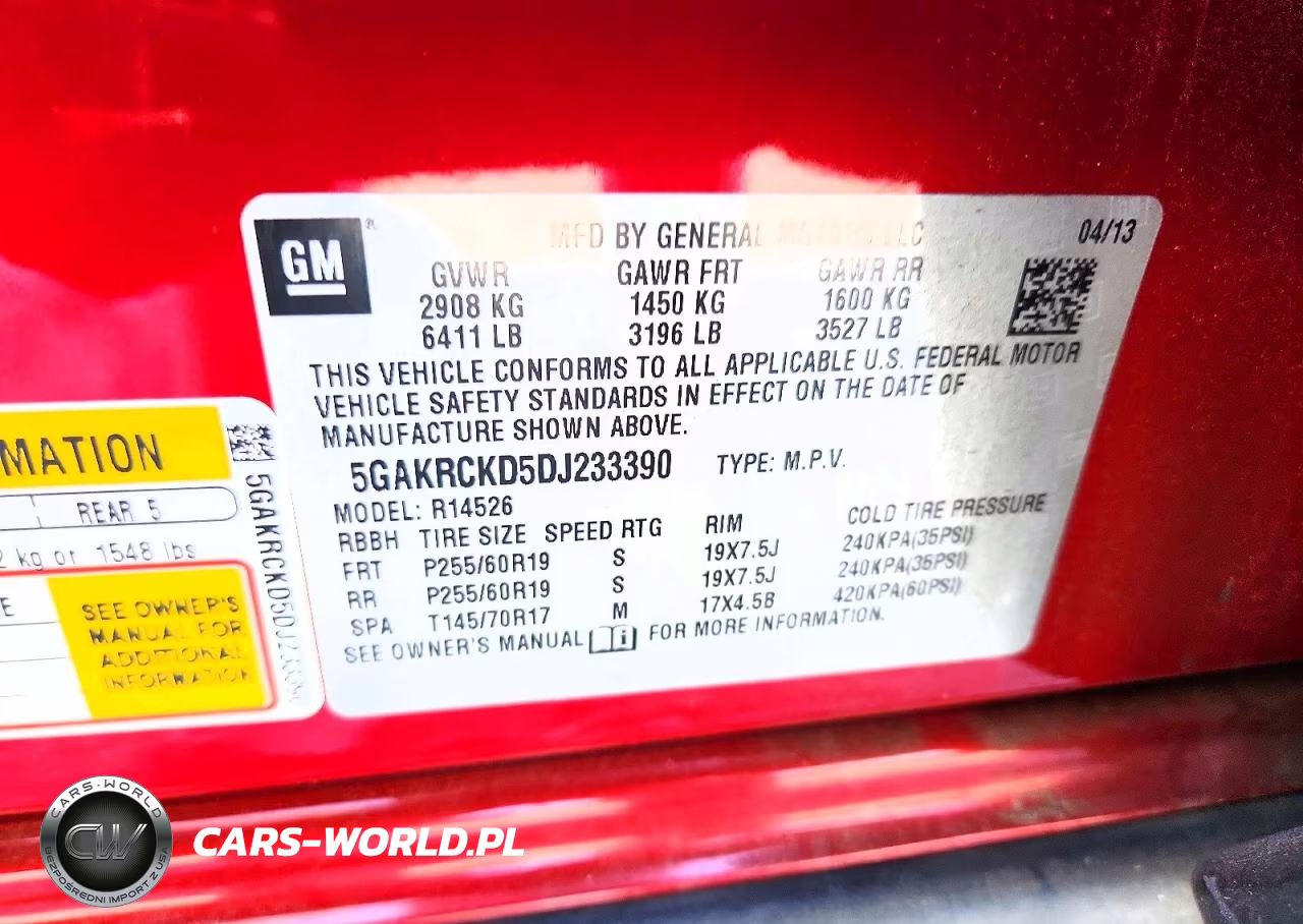 2013 Buick Enclave VIN:5GAKRCKD5DJ233390 - 13