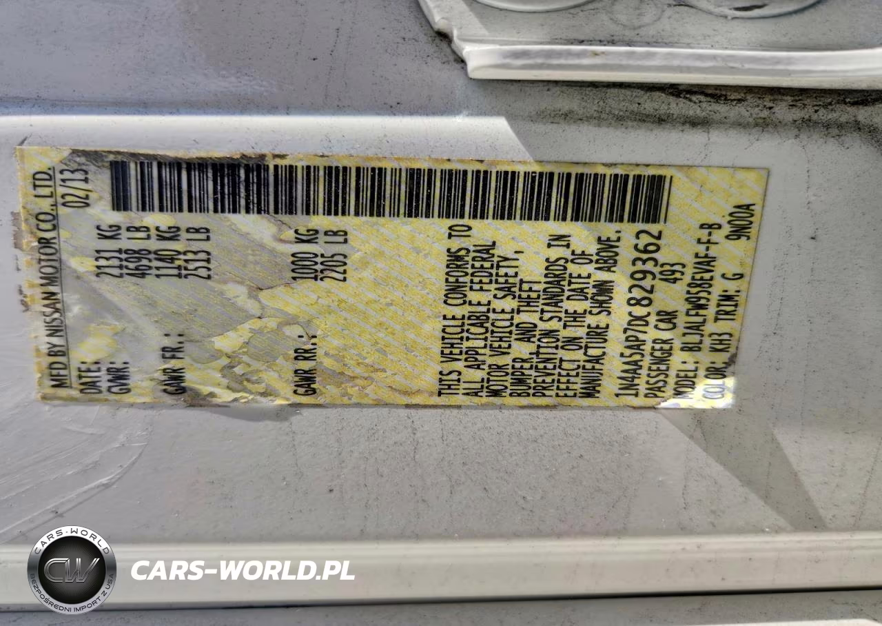 2013 Nissan Maxima 3.5 S VIN:1N4AA5AP7DC829362 - 12