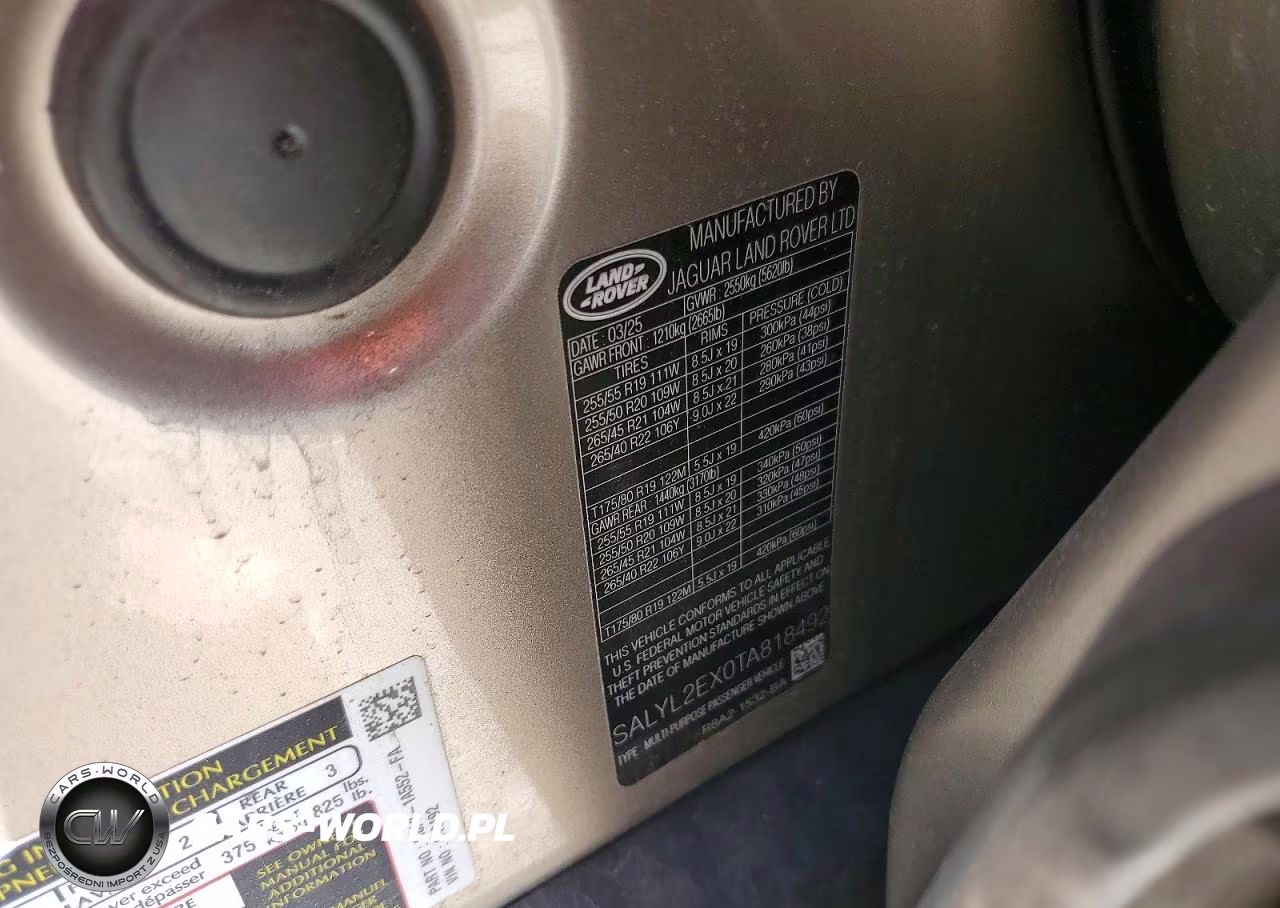 2026 Land Rover Range Rover Velar Dynamic Se VIN:SALYL2EX0TA818492 - 13