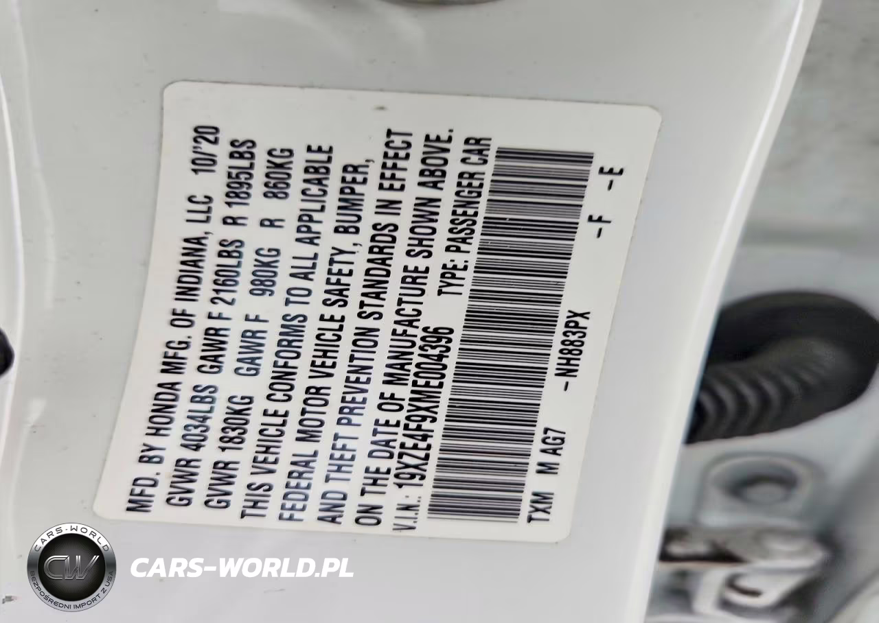 2021 Honda Insight Touring VIN:19XZE4F9XME004396 - 13