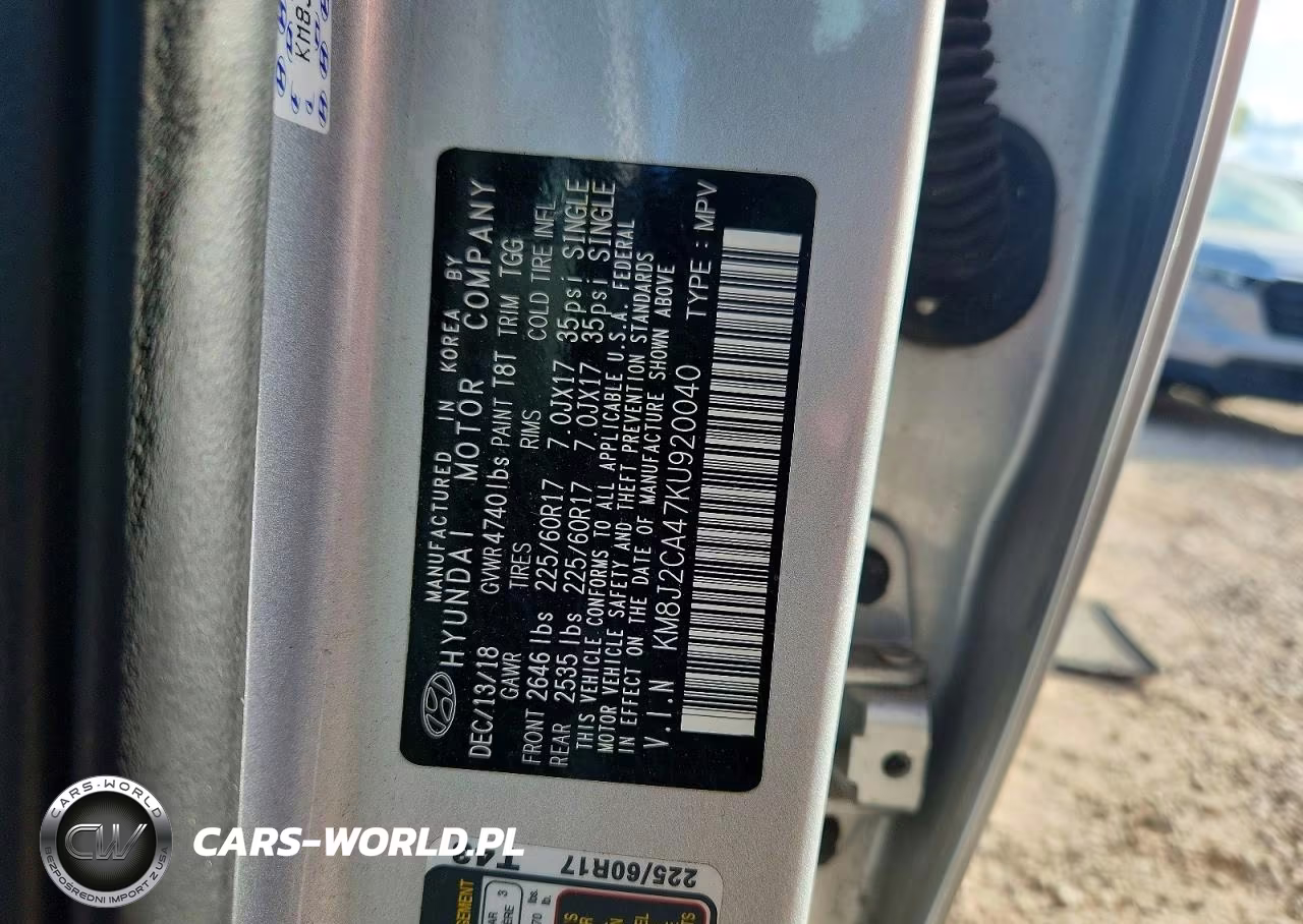 2019 Hyundai Tucson Se VIN:KM8J2CA47KU920040 - 13