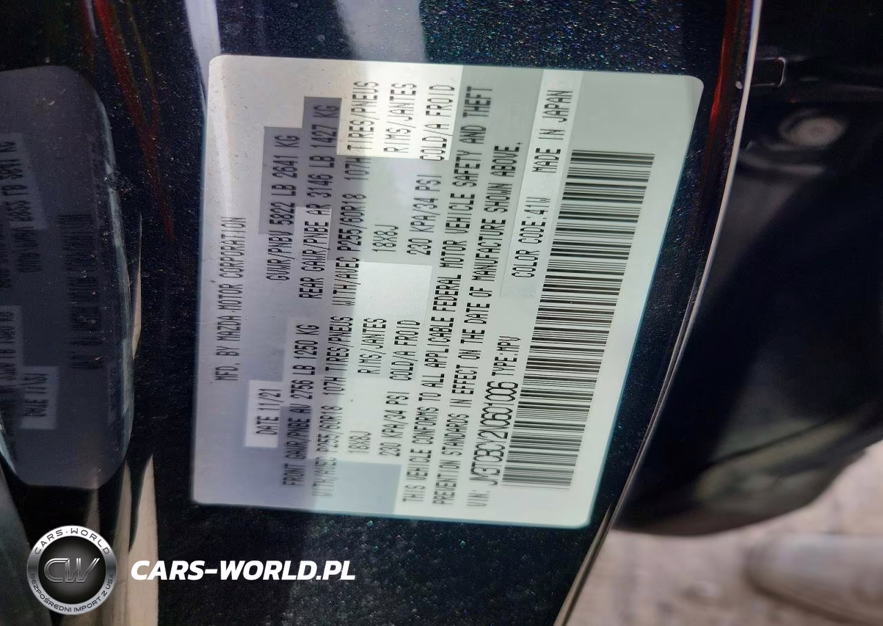 2022 Mazda Cx-9 Touring VIN:JM3TCBCY2N0601006 - 13