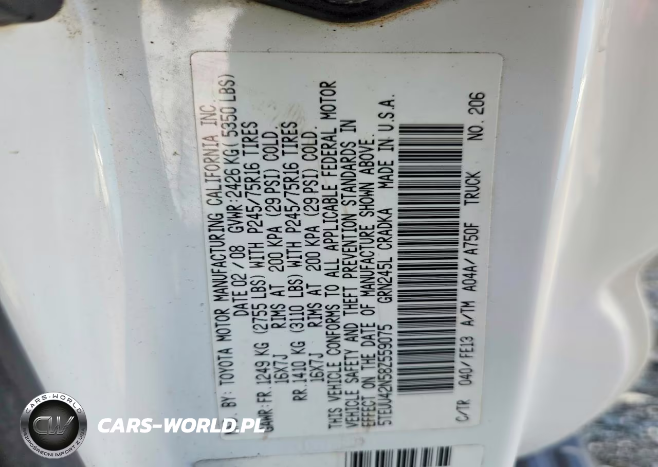 2014 Toyota Tacoma Access Cab VIN:5TEUU42N58Z559075 - 12
