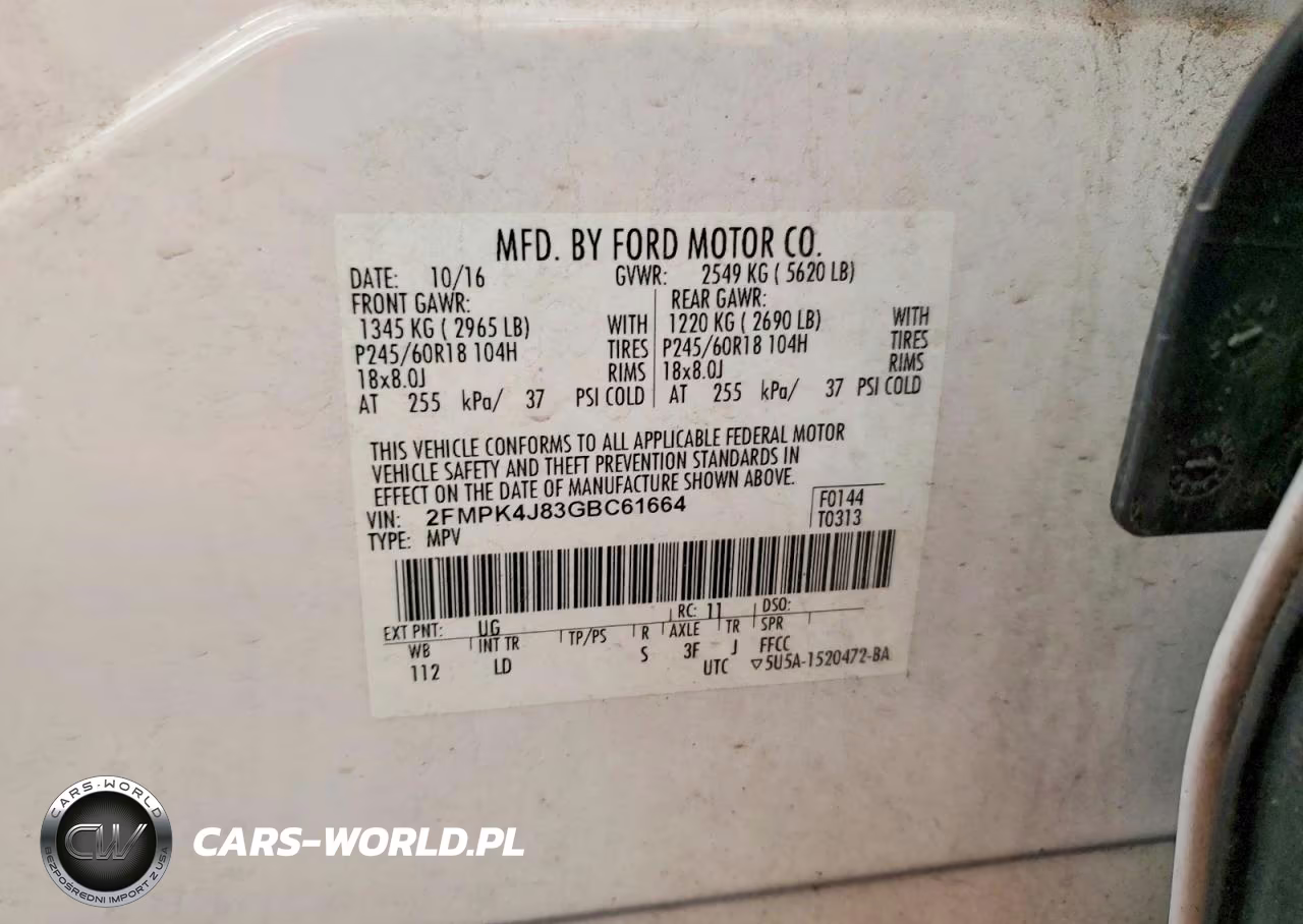 2016 Ford Edge VIN:2FMPK4J83GBC61664 - 14