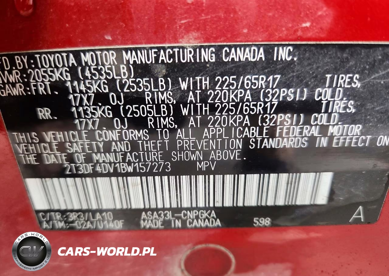 2011 Toyota Rav4 Limited VIN:2T3DF4DV1BW157273 - 13