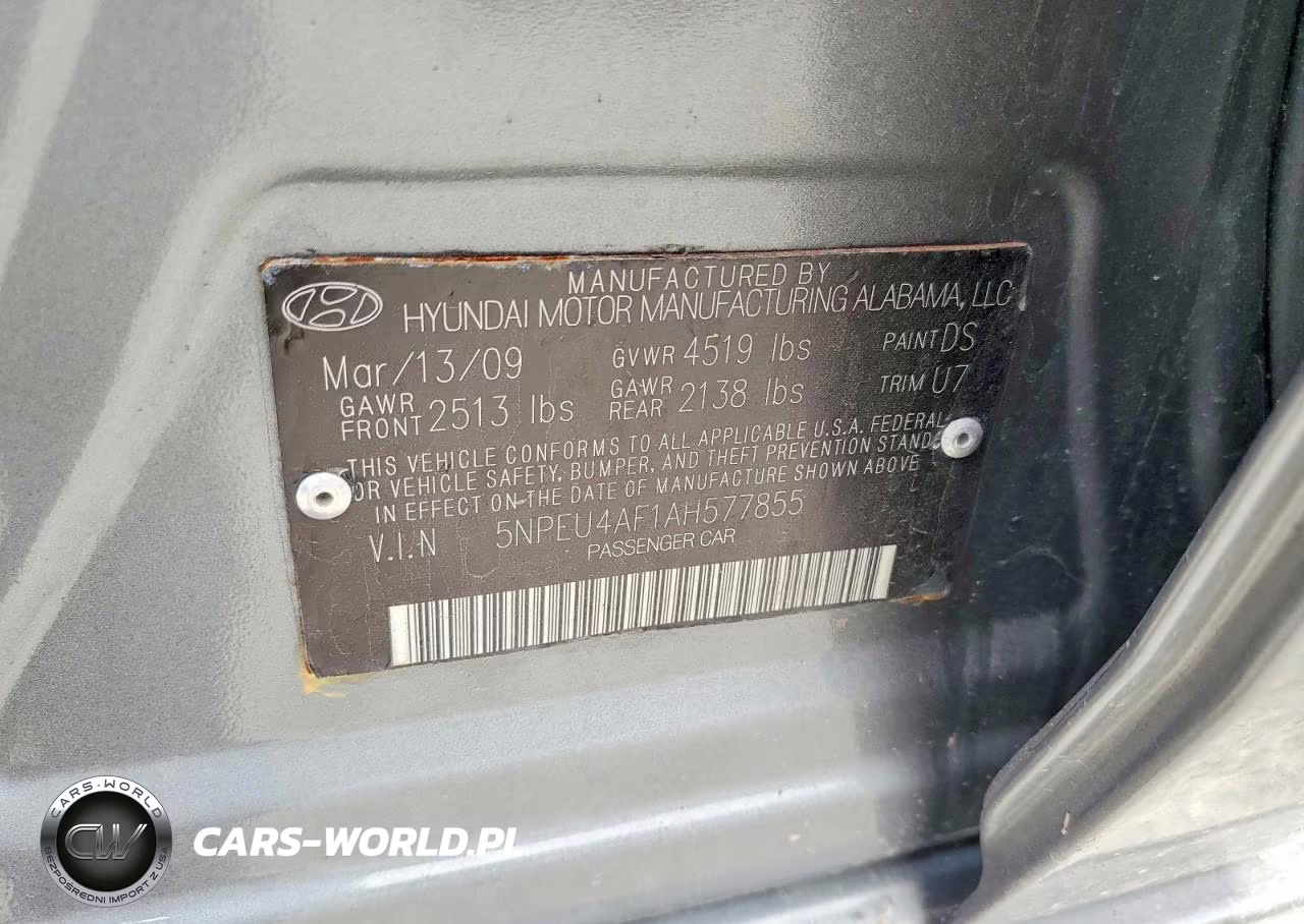 2010 Hyundai Sonata Limited V6 VIN:5NPEU4AF1AH577855 - 12
