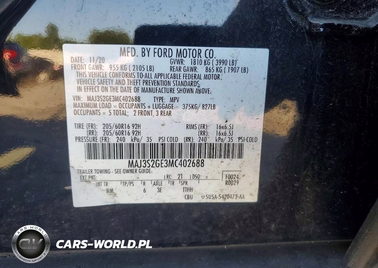 2021 Ford Ecosport Se VIN:MAJ3S2GE3MC402688 - 13