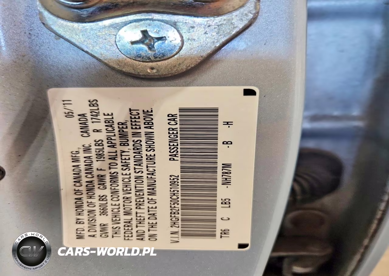 2012 Honda Civic Lx VIN:2HGFB2F50CH510952 - 13