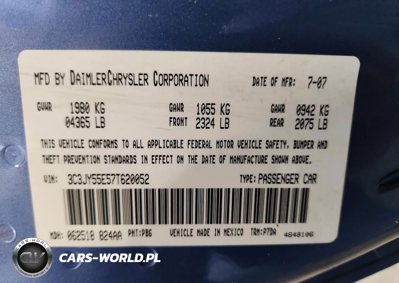 2007 Chrysler Pt Cruiser Touring VIN:3C3JY55E57T620052 - 12