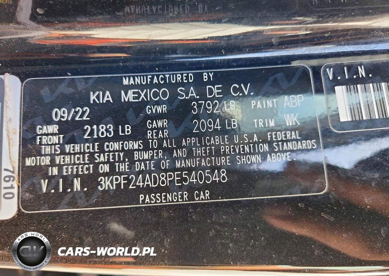 2023 Kia Forte Lxs VIN:3KPF24AD8PE540548 - 13