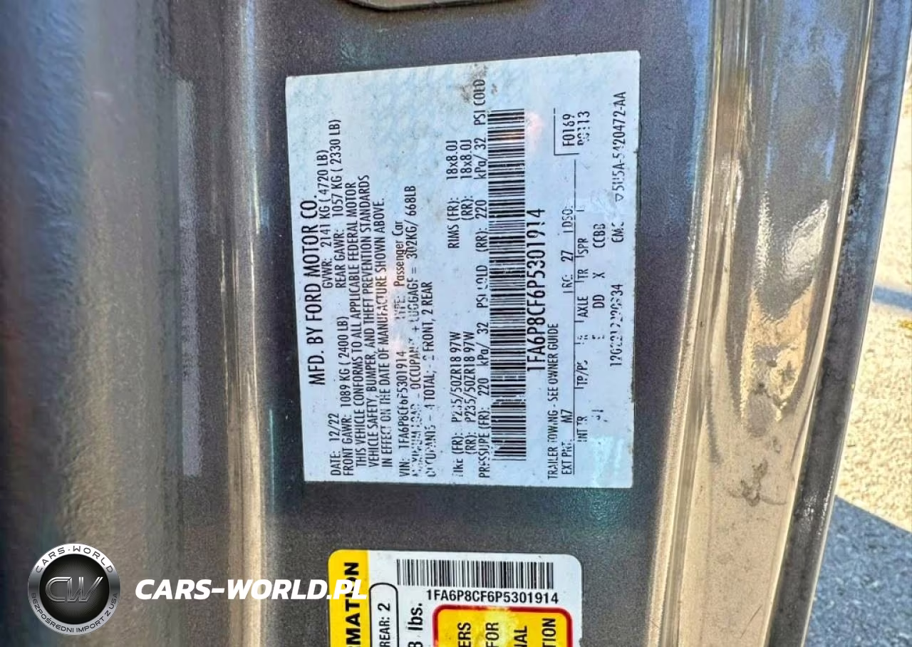 2023 Ford Mustang Gt VIN:1FA6P8CF6P5301914 - 10