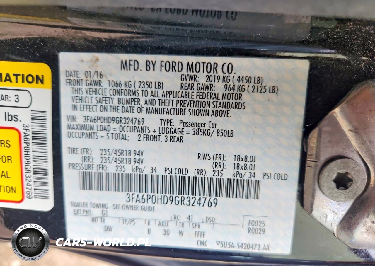 2016 Ford Fusion Se VIN:3FA6P0HD9GR324769 - 13