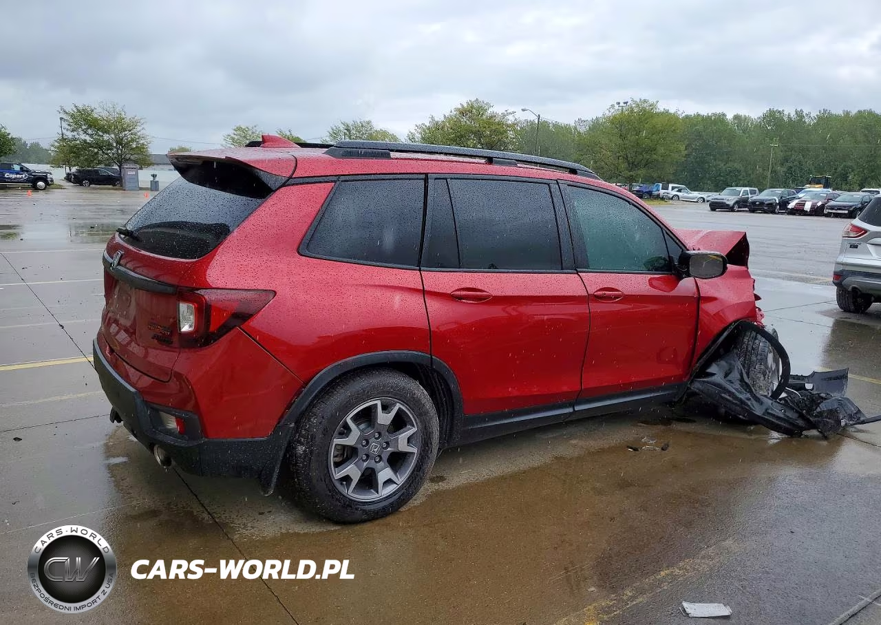 2022 Honda Passport Trail Sport VIN:5FNYF8H67NB005309 - 3
