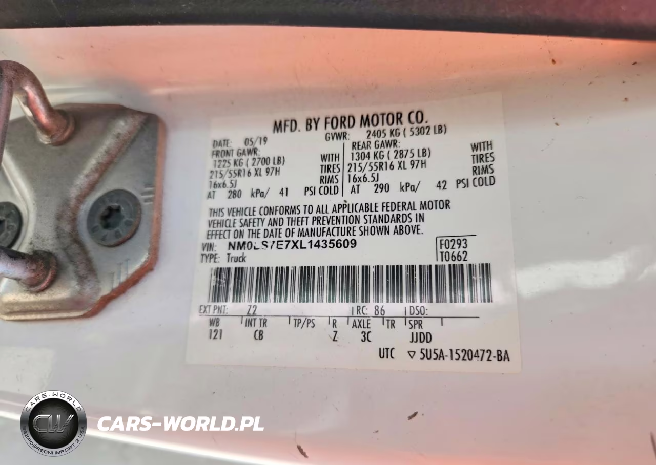 2020 Ford Transit Connect Xl VIN:NM0LS7E7XL1435609 - 14