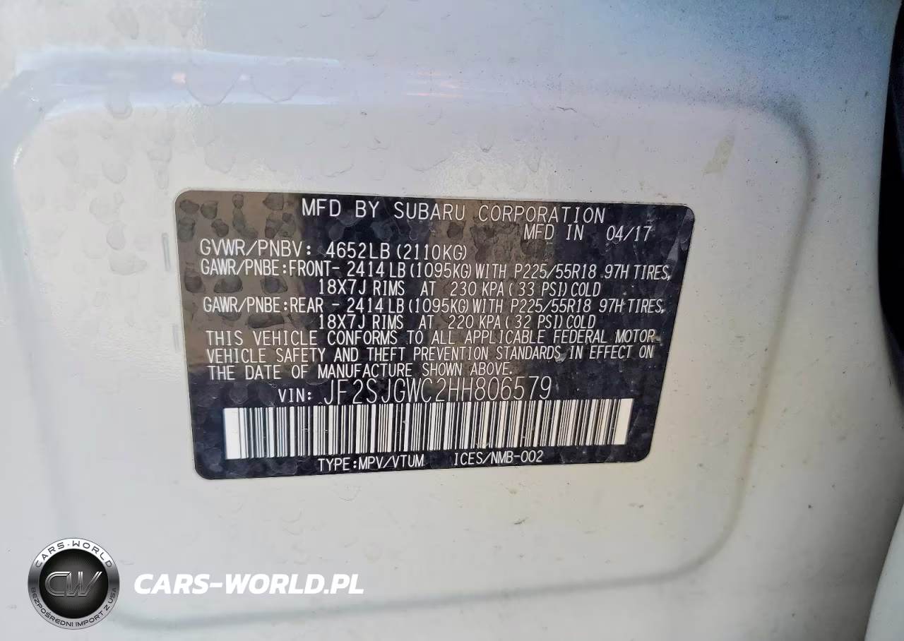 2017 Subaru Forester 2.0Xt Touring VIN:JF2SJGWC2HH806579 - 13