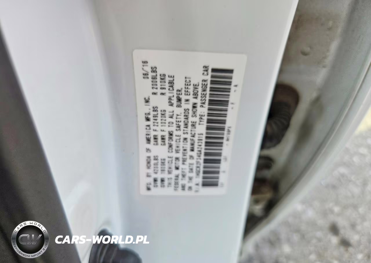 2016 Honda Accord Lx VIN:1HGCR2F34GA243915 - 12