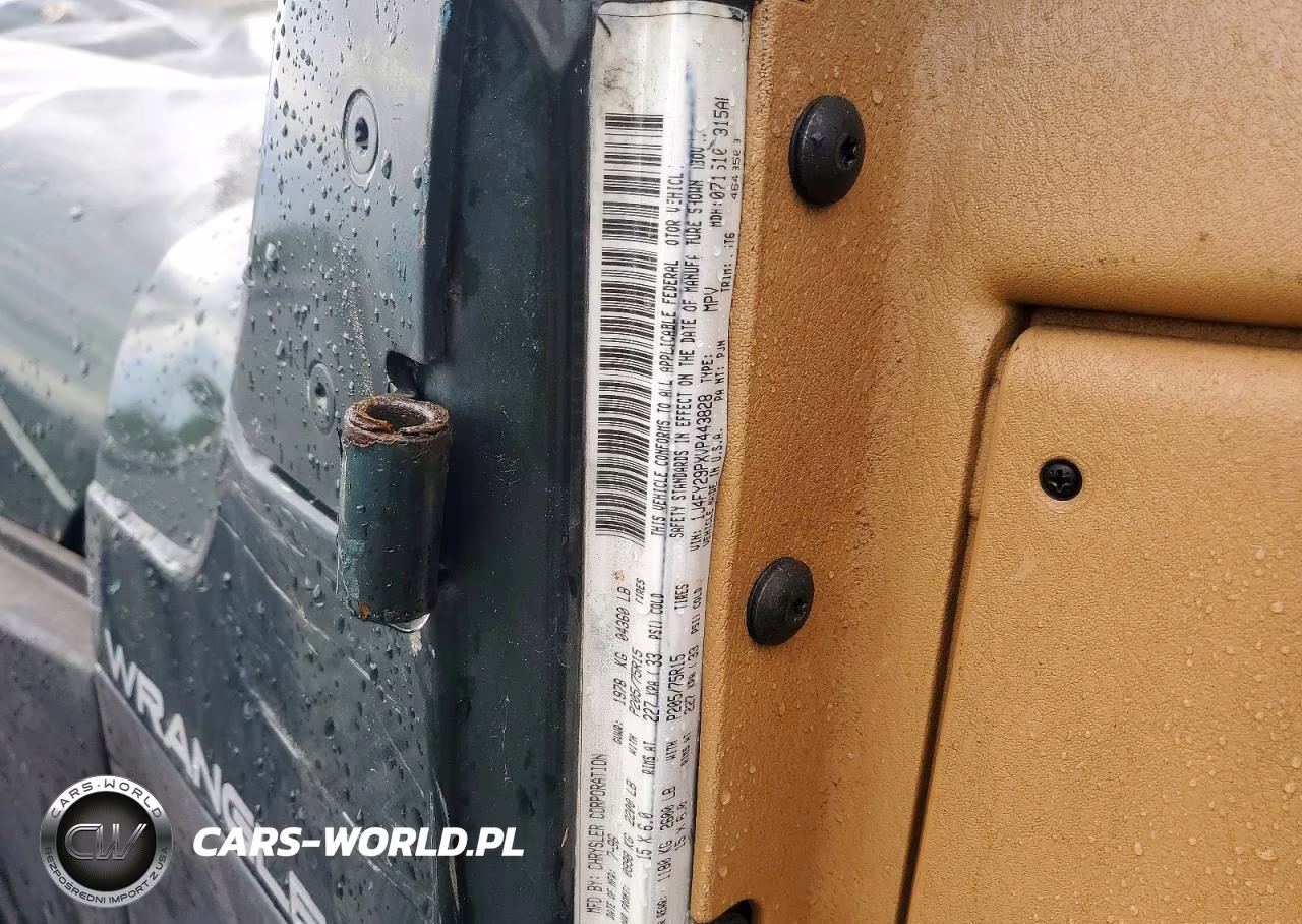 1997 Jeep Wrangler - Tj Se VIN:1J4FY29PXVP443828 - 13