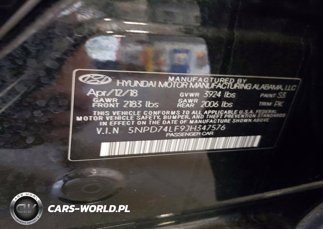 2018 Hyundai Elantra Se VIN:5NPD74LF9JH347576 - 12