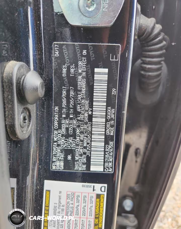 2017 Toyota 4Runner Sr5 Premium VIN:JTEZU5JR0H5158693 - 14