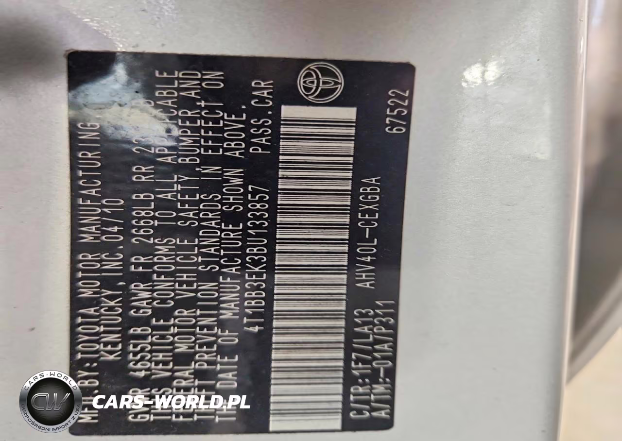 2011 Toyota Camry Hybrid VIN:4T1BB3EK3BU133857 - 12