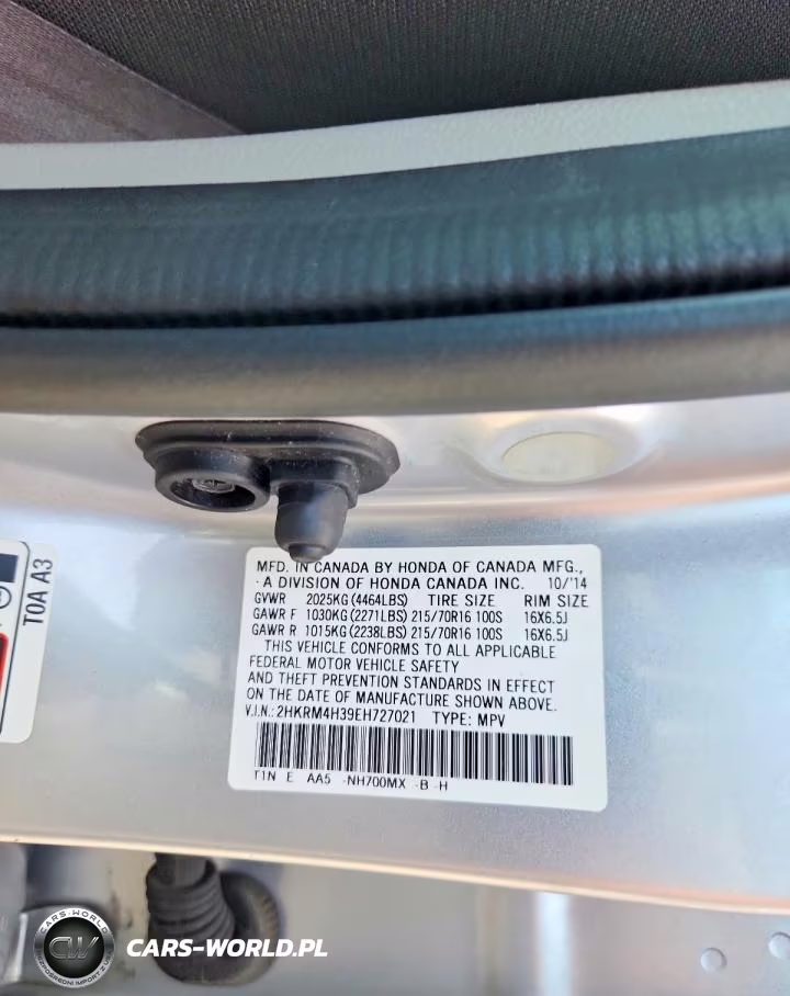 2014 Honda Cr-V Lx VIN:2HKRM4H39EH727021 - 14