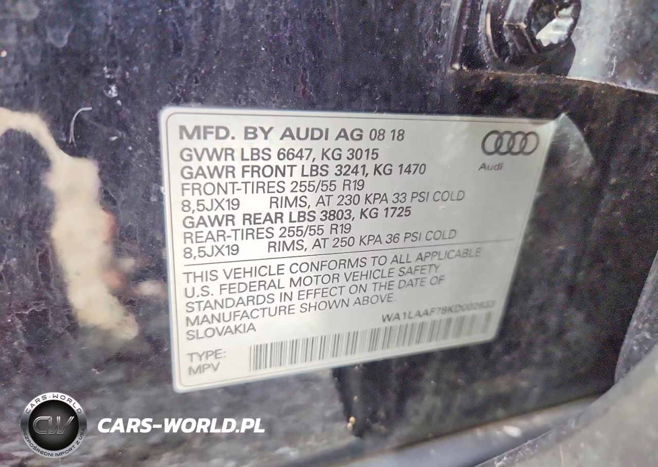 2019 Audi Q7 Premium Plus VIN:WA1LAAF78KD002833 - 13