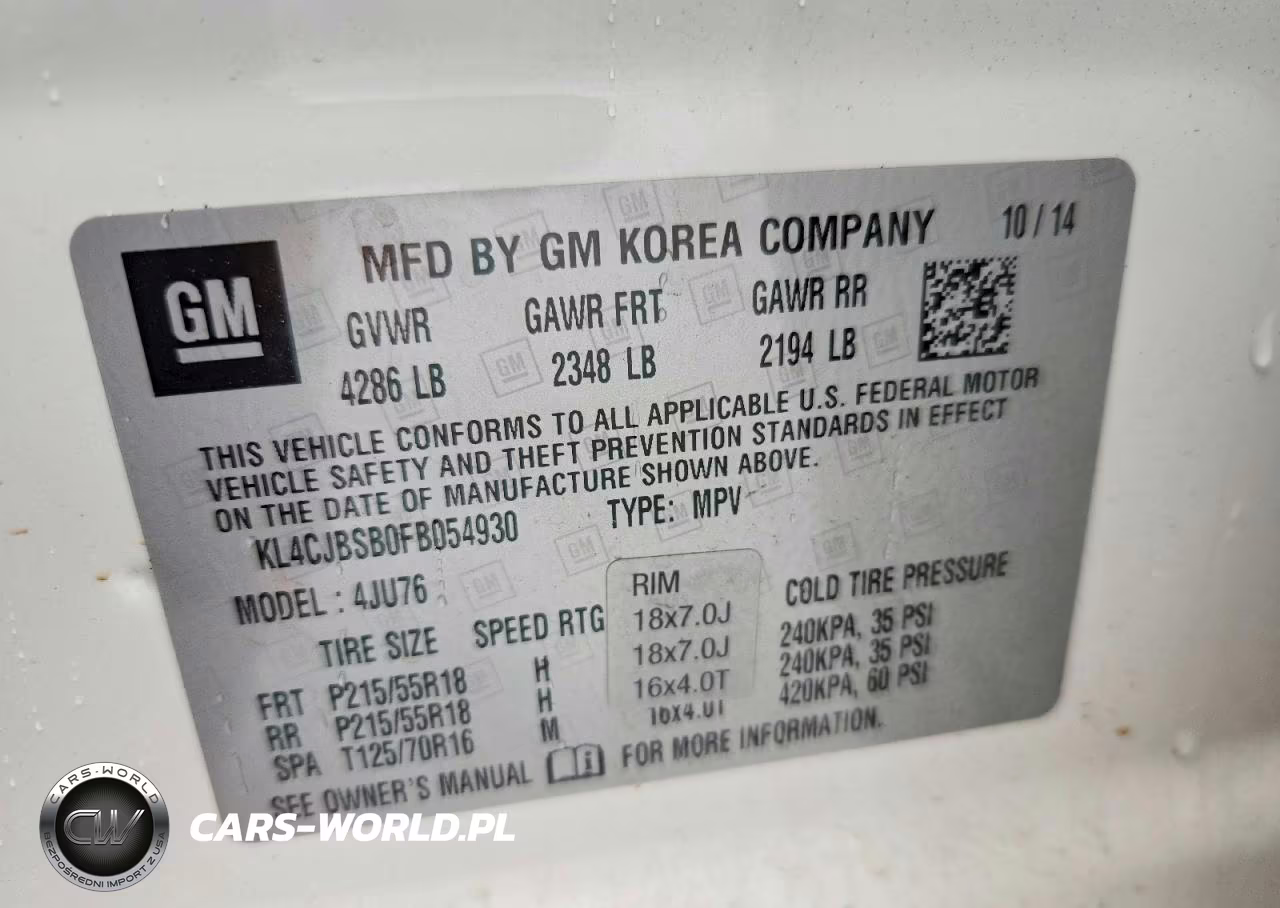 2015 Buick Encore Convenience VIN:KL4CJBSB0FB054930 - 13