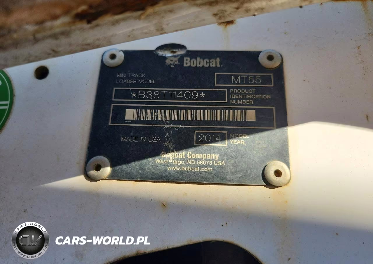2014 Bobcat Mt55 - Tracked Skid Steer Loader VIN:B38T11409 - 10