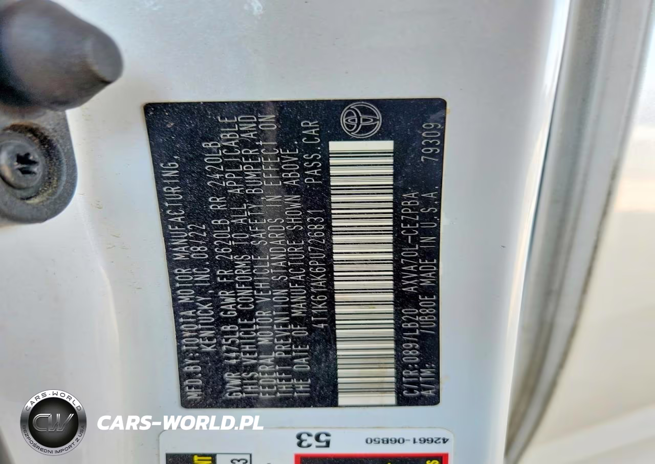 2023 Toyota Camry Xse VIN:4T1K61AK6PU726831 - 12