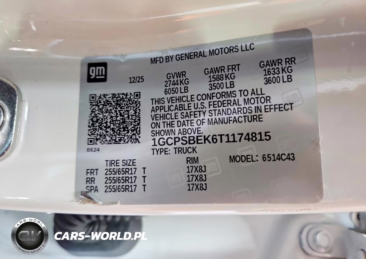 2026 Chevrolet Colorado VIN:1GCPSBEK6T1174815 - 12
