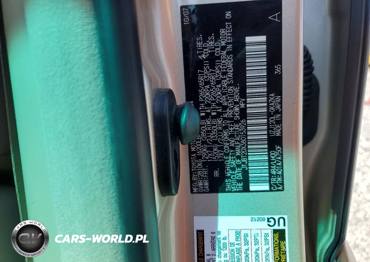 2008 Lexus Gx 470 VIN:JTJBT20X380153926 - 13