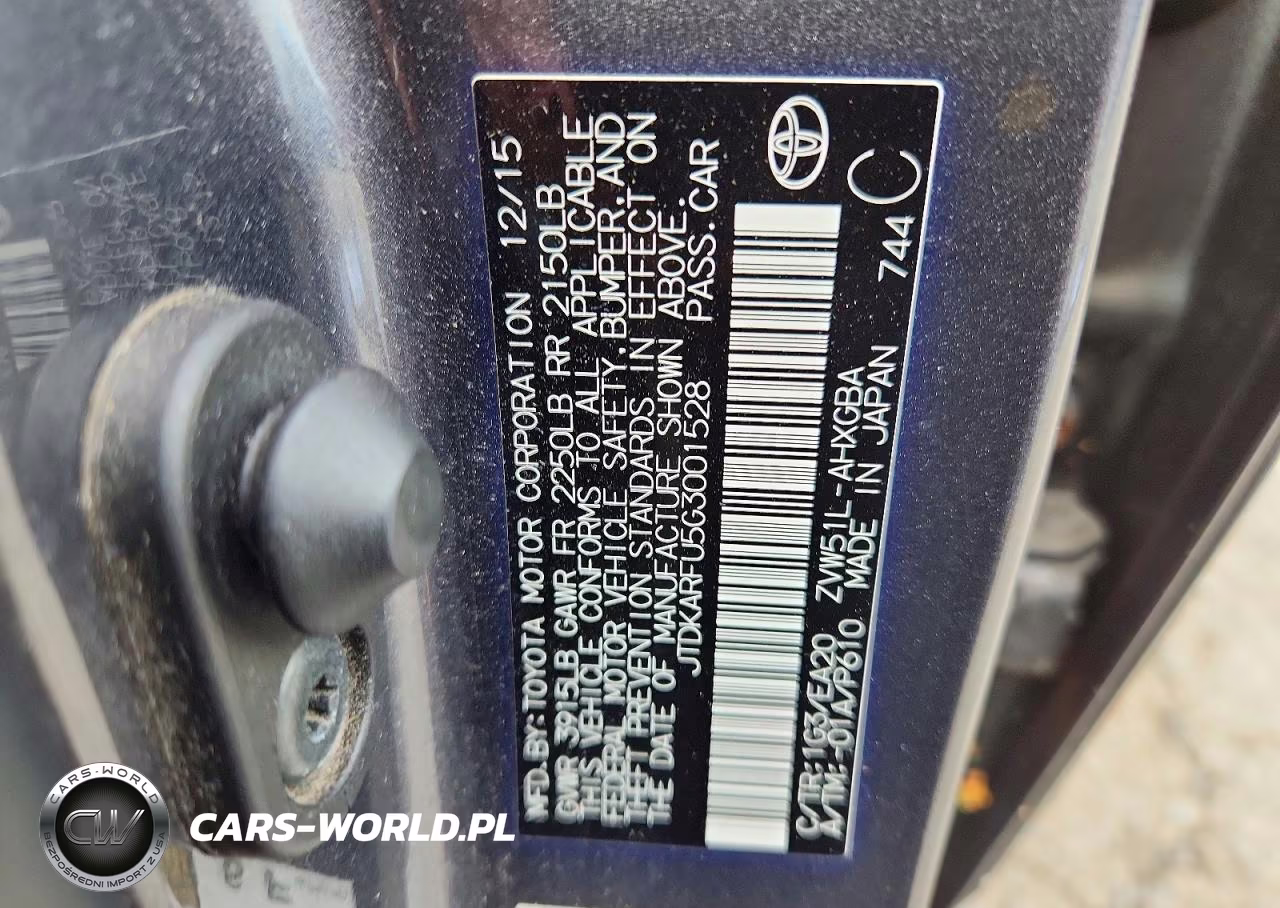 2016 Toyota Prius Four VIN:JTDKARFU5G3001528 - 13