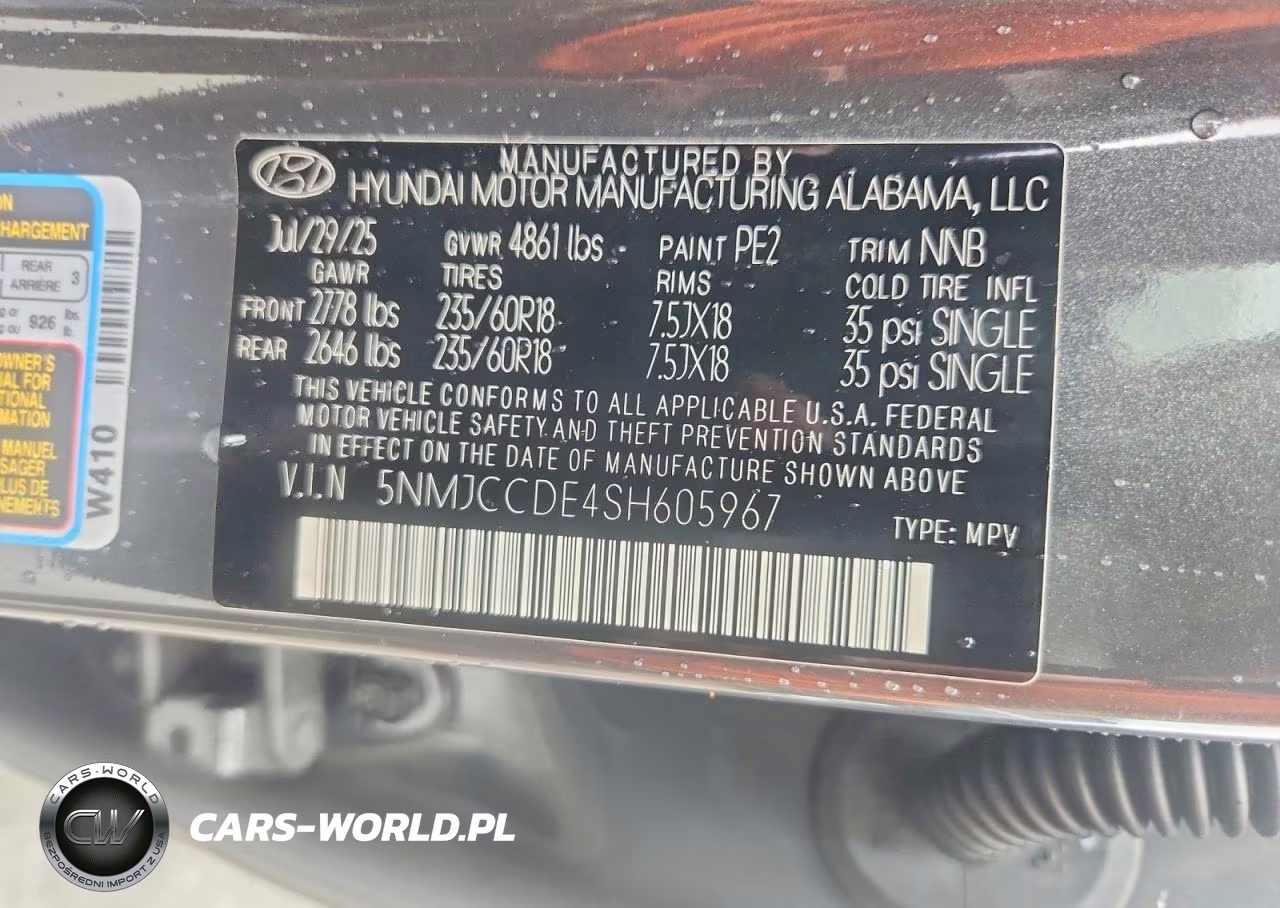 2025 Hyundai Tucson Sel VIN:5NMJCCDE4SH605967 - 13
