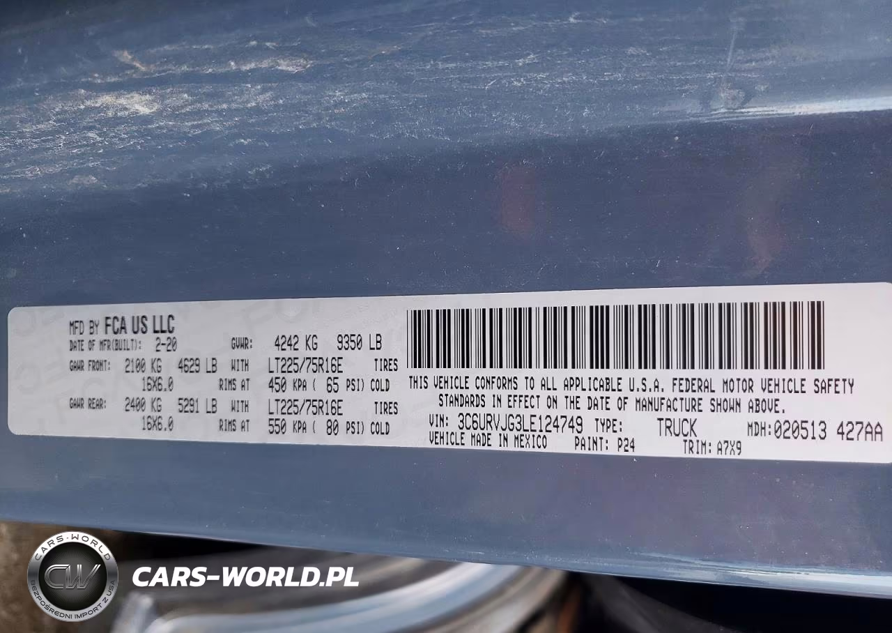 2020 Ram Promaster 3500 3500 High VIN:3C6URVJG3LE124749 - 14