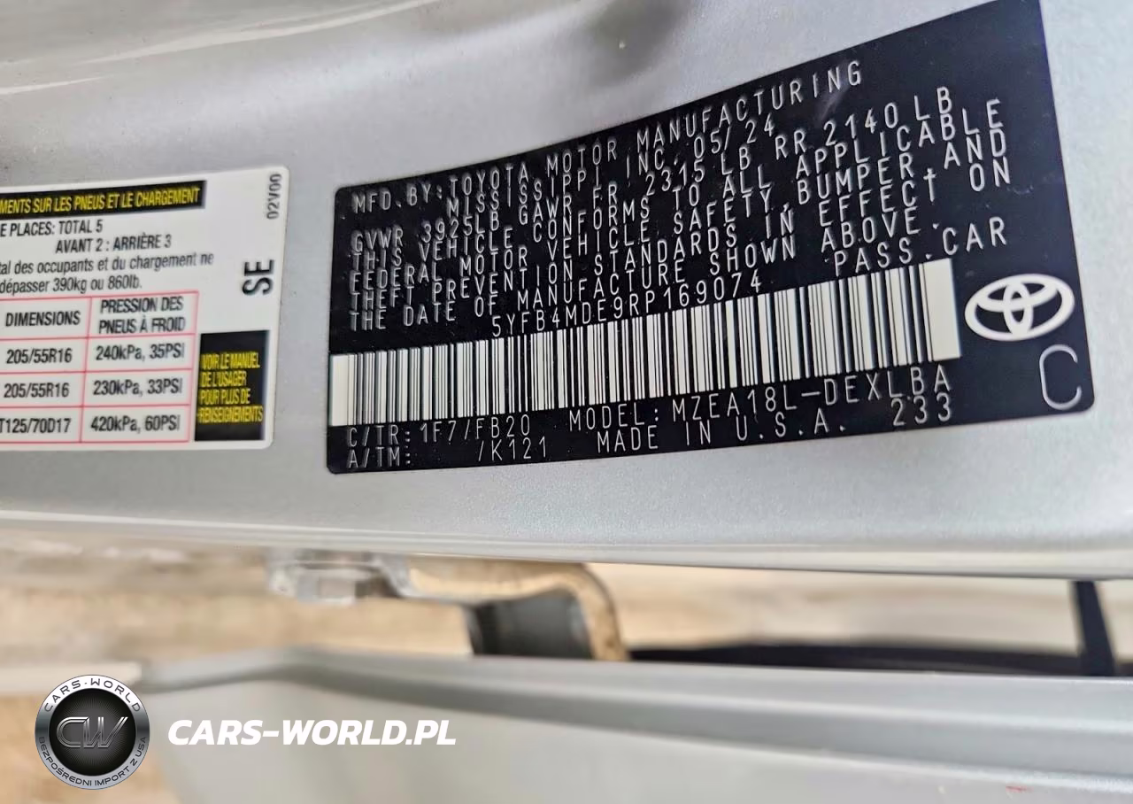2024 Toyota Corolla Le VIN:5YFB4MDE9RP169074 - 12