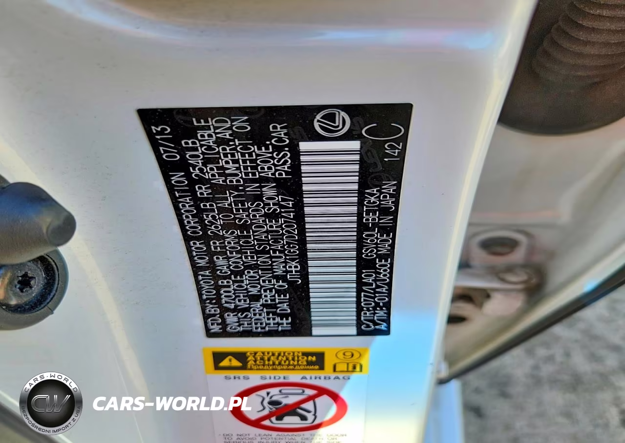 2013 Lexus Es 350 VIN:JTHBK1GG7D2074147 - 12