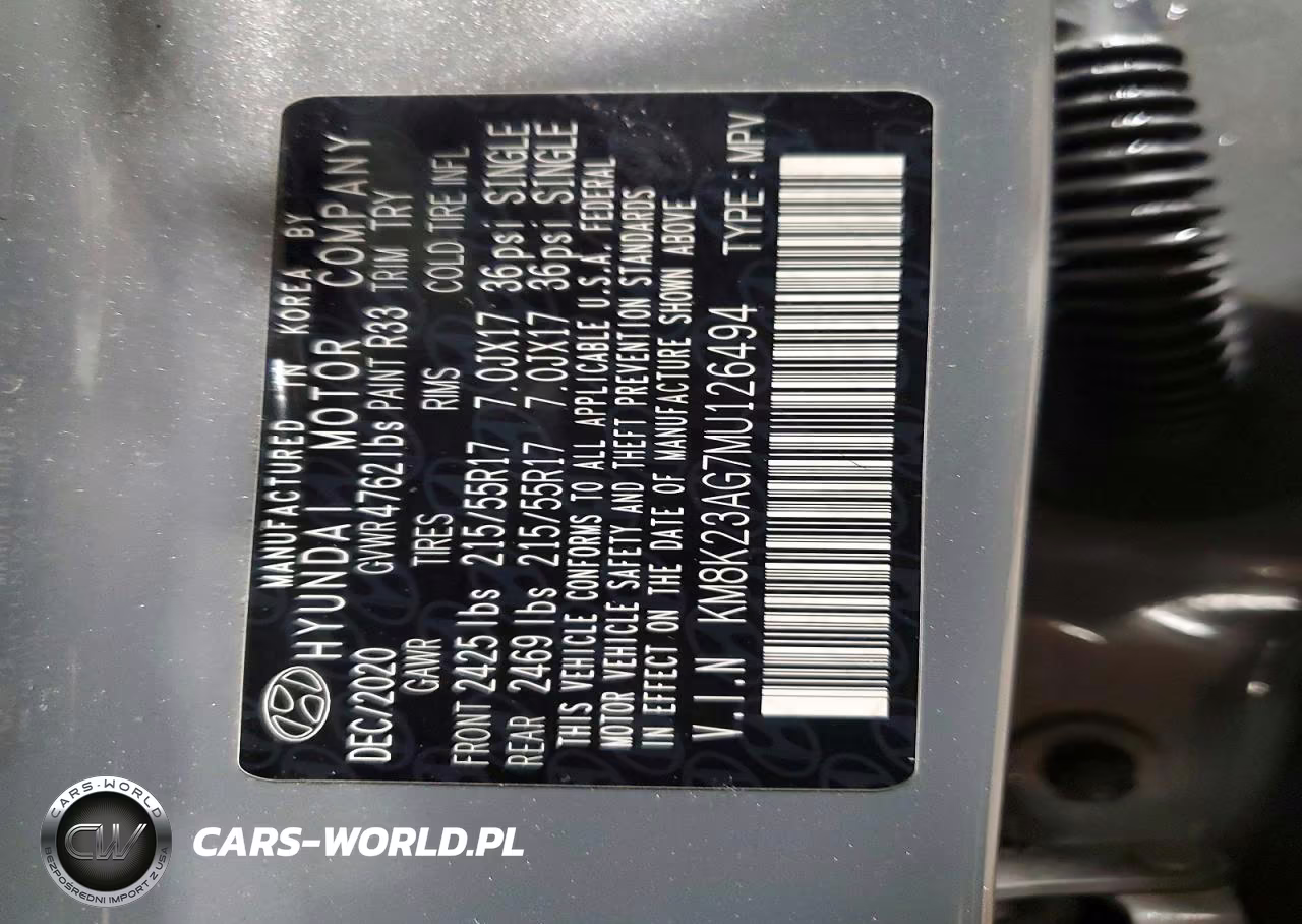 2021 Hyundai Kona Sel VIN:KM8K23AG7MU126494 - 12