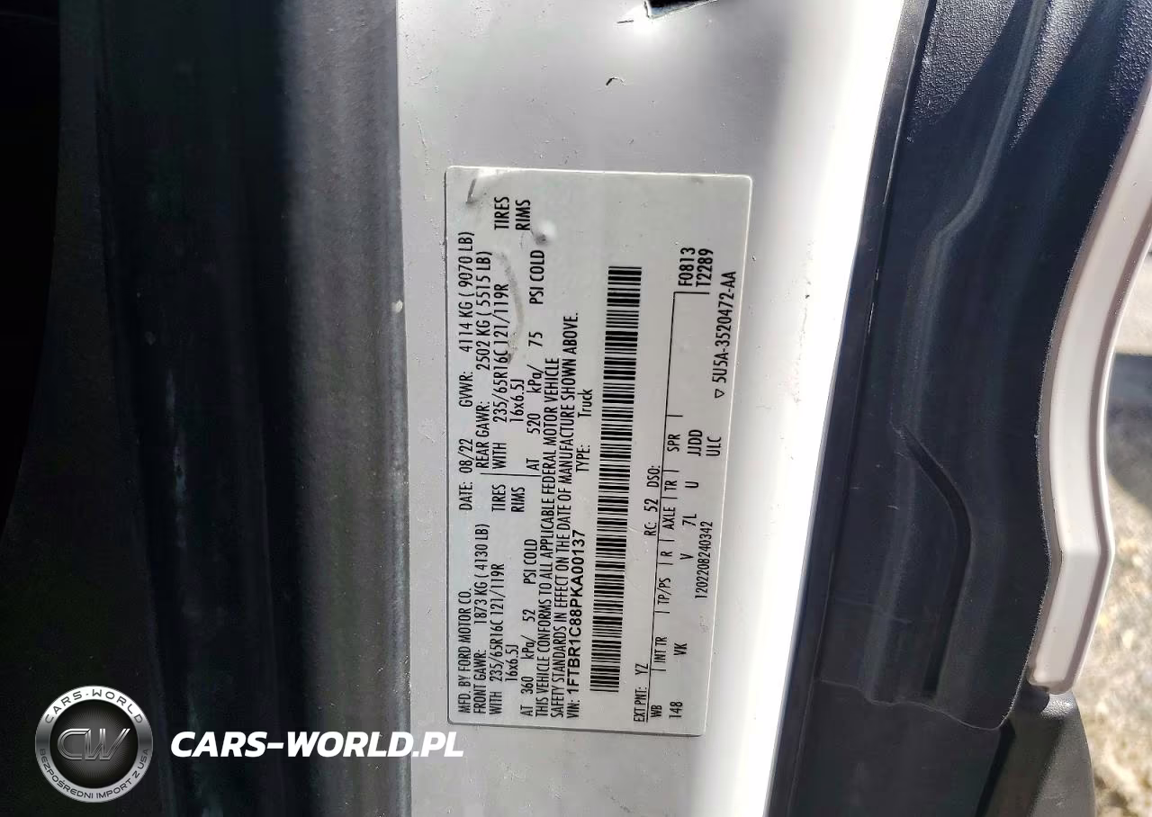 2023 Ford Transit 250 Delivery Van VIN:1FTBR1C88PKA00137 - 13