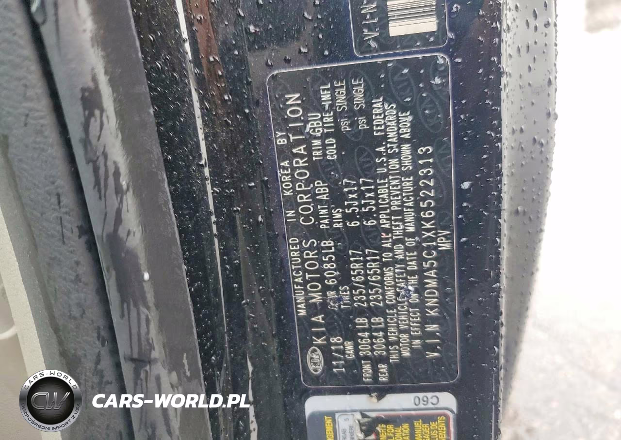 2019 Kia Sedona L VIN:KNDMA5C1XK6522313 - 13