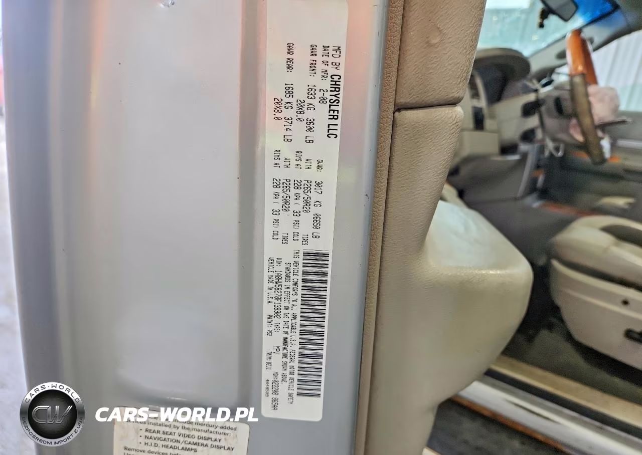 2008 Chrysler Aspen Limited VIN:1A8HW58278F138902 - 14