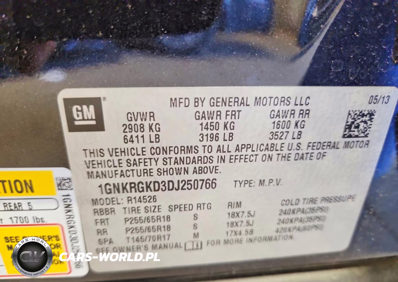 2013 Chevrolet Traverse Lt VIN:1GNKRGKD3DJ250766 - 13