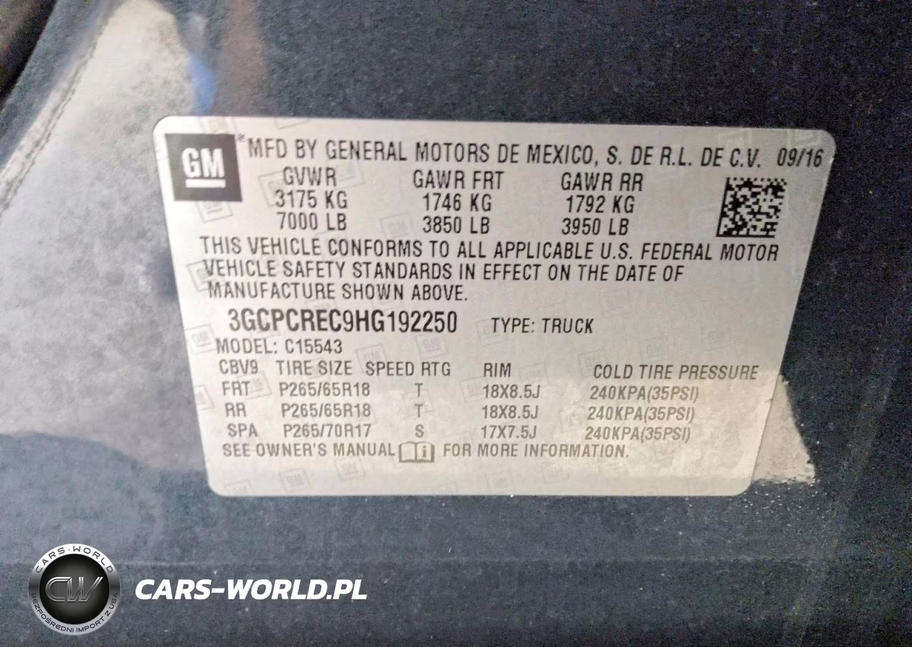 2017 Chevrolet Silverado C1500 Lt VIN:3GCPCREC9HG192250 - 12