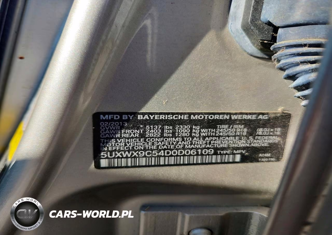 2013 BMW X3 xDrive28I VIN:5UXWX9C54D0D06109 - 13