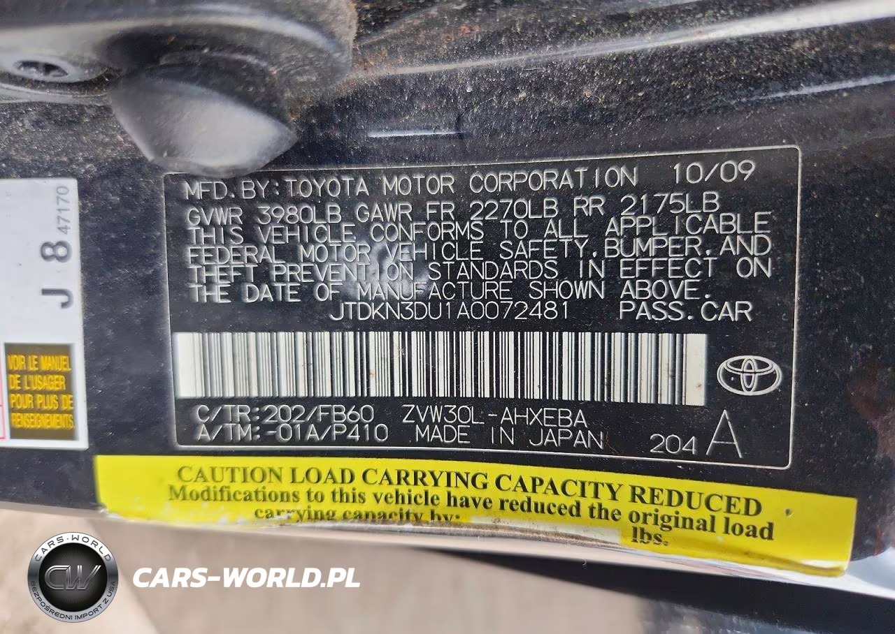 2010 Toyota Prius Iii VIN:JTDKN3DU1A0072481 - 12