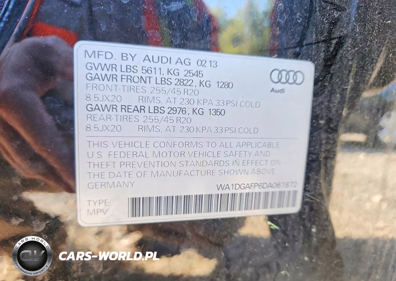 2013 Audi Q5 Premium Plus VIN:WA1DGAFP6DA061872 - 13