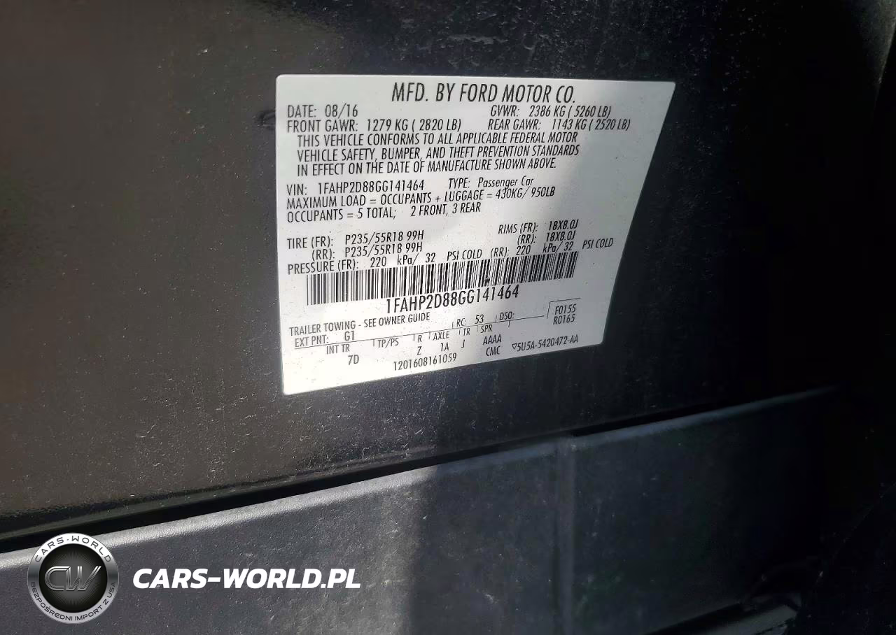 2016 Ford Taurus Se VIN:1FAHP2D88GG141464 - 12