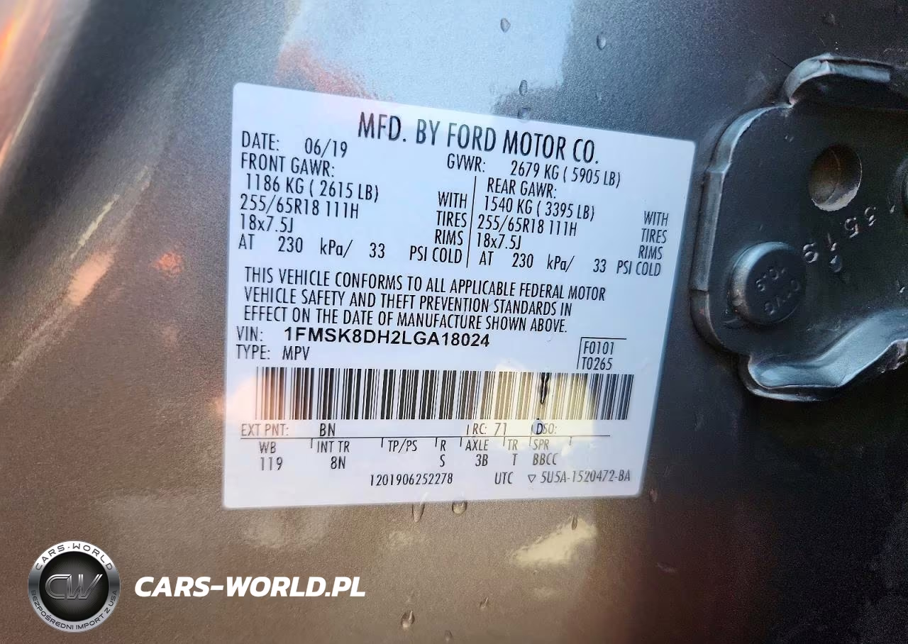 2020 Ford Explorer Xlt VIN:1FMSK8DH2LGA18024 - 14