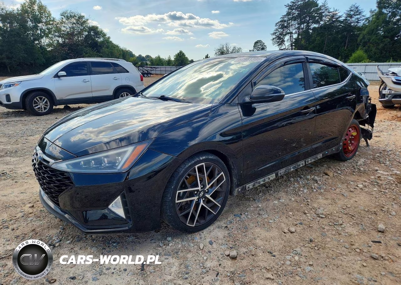 2019 Hyundai Elantra Sport VIN:KMHD04LB6KU859641 - 1