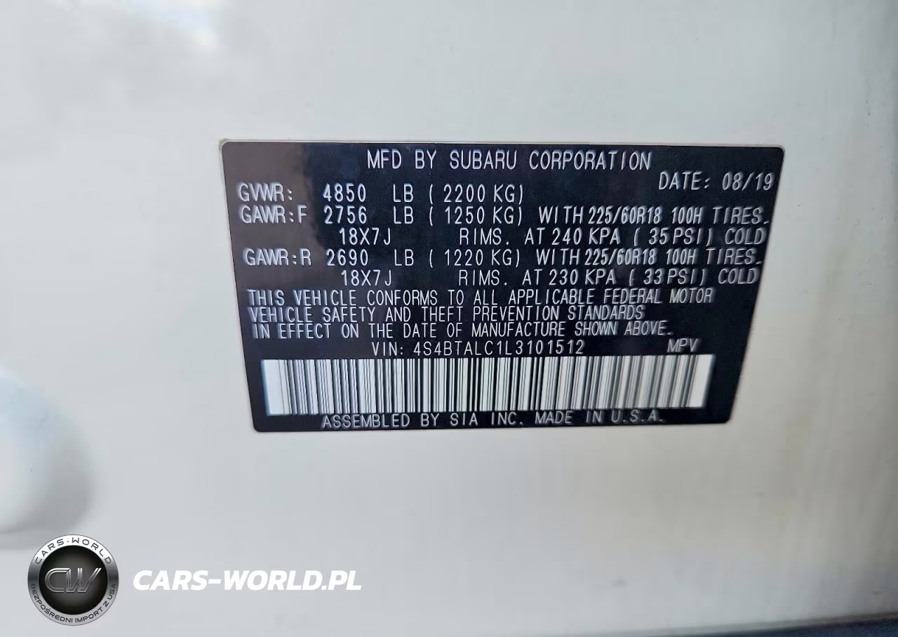 2020 Subaru Outback Limited VIN:4S4BTALC1L3101512 - 13
